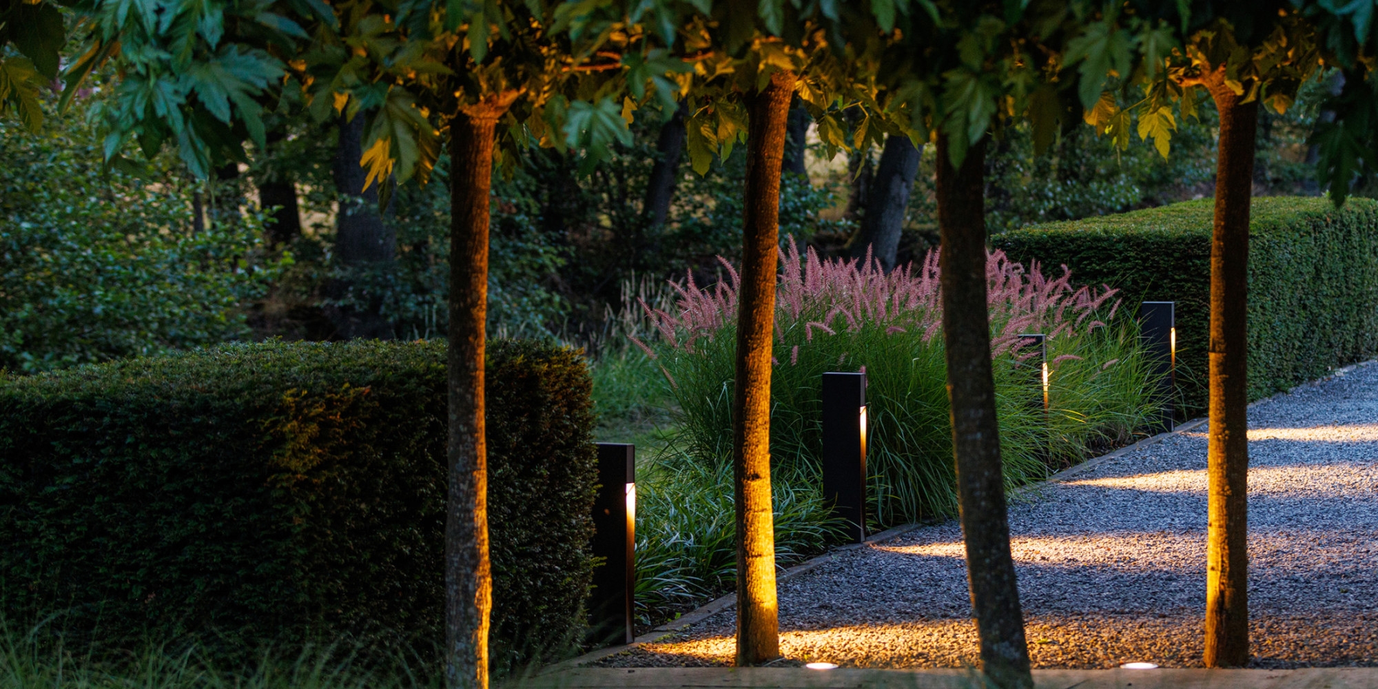 Tuinverlichting met LightPro in moderne tuin